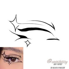 Eyeliner Drawings, Anime Eye Makeup, Makeup Drawing, Makeup Accesories, Swag Makeup, Emo Makeup