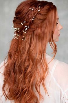 Updos With Braids, Wedding Updos, Braided Half Up, Trending Hairstyles, Braided Updo, Half Up Hair