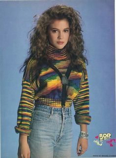 Alicia Milano, Footloose Musical, Bop Magazine, Late 80s Fashion, 80s Fashion Women, Grunge Style Outfits, 1980s Outfits