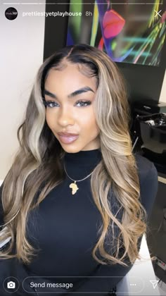 Cool Blonde Highlights, Twisted Hair, Girl Cool, Curls For Long Hair, Cool Blonde, Light Skin, Love Hair, Black Girls Hairstyles