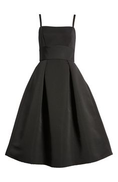 Head off to your next special occasion in this gorgeous cocktail midi dress showcasing a full skirt and handy pockets at the sides. 45 1/2" length (size 8) Square neck Sleeveless Side-seam pockets Lined 100% polyester Dry clean Imported Chic A-line Sleeveless Dress With Box Pleat, Satin A-line Dress With Box Pleat, A-line Midi Dress With Pleated Back For Evening, Formal A-line Sleeveless Dress With Lined Bodice, Classic A-line Midi Dress With Box Pleat, Dressy A-line Midi Dress For Evening, Chic A-line Tea Length Formal Dress, Formal A-line Tea Length Dress With Pleated Bodice, Party Fit And Flare A-line Tea Length Dress