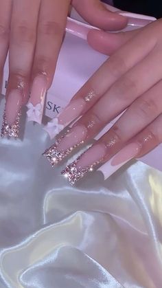 Almond Nails Designs Bling, Pink Birthday Acrylic Nails, Birthday Nail Inspo Acrylic, Virgo Birthday Nails, How To Strengthen Nails, Strengthen Nails, Nails Bling