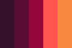 an orange, red and purple color scheme