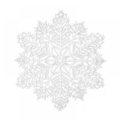 a snowflake is shown on a white background