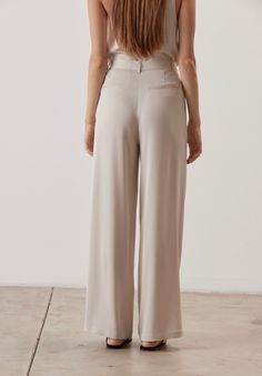 Cream Jennie Satin Wide Leg Trouser Ladies Boutique, Wide Leg, Satin, Trousers, Cream