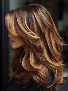 Autumn Hair Colors, Hairstyles Cut, Haircut Tips, Gold Balayage, Haircut Tip, Balayage Technique, Honey Brown Hair, Autumn Hair, Hair Curling Tips