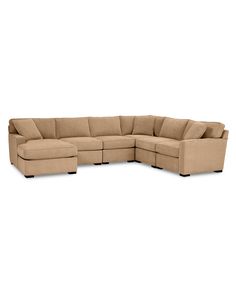 a large sectional couch with two reclinings on the back and one end facing each other