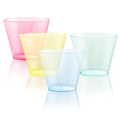 PRICES MAY VARY. EXCELLENT QUALITY: Disposable colorful plastic cups are safe for you and your guests! These 9 oz hard color plastic cups are made of 100% food grade plastic. The pink plastic cups have dependable strength to ensure that they are not easily scratched or broken. SUITABLE SCENARIO: These 200PCS colorful cups are the best choice for you to enjoy cocktails, wines, the perfect pairing of milk, drinks, the perfect choice for white wine, beer, juice, the perfect choice for a variety of Floral Graduation Party, Thanksgiving Plates, Yellow Cups, Plastic Silverware, Green Cups, Blue Cups, Pink Cups, Fruit Cups, Disposable Cups