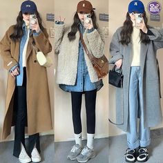 Japanese Winter Style, Korea Spring Fashion, Korea Winter Fashion, Winter Inspo Outfits, Japan Outfits, December Outfits, Winter Travel Outfit