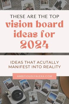 the words, these are the top vision board ideas for 2092 idea that actually manifest