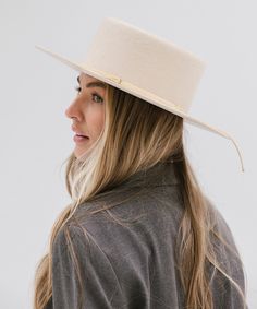 The Maise features a telescope crown + flat brim, an ideal combination of shapes to complete any outfit. With a brim that is neither too short or too wide, the Maise flawlessly frames every face. This hat includes an adjustable, layered leather band with our signature xx and temperature regulating wool felt to keep you comfortable all season. Gigi Pip, Crown Heights, Soft Bristle Brush, Too Short, Leather Band, Custom Fit, Wool Felt, Felt, Crown