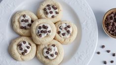 Cannoli Thumbprint Cookies Recipe Cannoli Cookies Recipe, Cannoli Cookies, Cannoli Filling, Thumbprint Cookies Recipe, Thumb Print, Kinds Of Desserts, Thumbprint Cookies, Soften Cream Cheese, Tasting Table