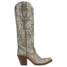 Embroidery Cowboy, Corral Boots Womens, Tall Western Boot, Boots Knee High, Corral Boots, Western Boots Women, Leather Cowboy Boots, Cowboy Boots Women, Boots Womens