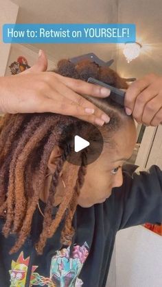 Side Part Loc Retwist, How To Retwist Locs At Home, Loc Styles For Beginners, Undercut Loc Styles, New Loc Styles For Women, How To Fix Locs, Easy Diy Loc Styles, 2 Month Starter Locs, How To Style Long Locs Black Women