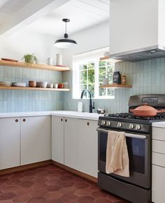 the kitchen is clean and ready for us to use