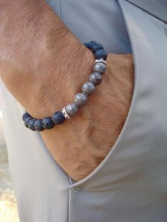 Men's Spiritual Protection Strength Wisdom Serenity | Etsy Men’s Gemstone Bracelets, Bead Bracelets Men, Men Beads Bracelet, Men Beaded Bracelet Ideas, Bracelet Ideas For Men, Cool Mens Bracelets, Men Stone Bracelet, Mens Bracelet Set, Mens Bracelet Designs