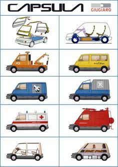 the different types of cars are shown in this diagram