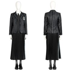 Wednesday Addams Full Outfit, Wednesday Addams Shoes, Nevermore Uniform