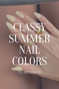 Subtle Summer Nail Colors, Tan Summer Nails, Summer Classy Nails 2024, Sophisticated Summer Nails, Nail Color That Makes You Look Tan, Classic Summer Nails 2024, Neutral Nails For Summer, Summer Classic Nails, Summer Professional Nails