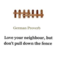 a book cover with the words love your neighbor, but don't pull down the fence