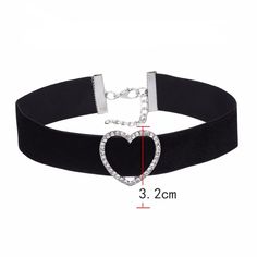 The heart symbol is widely recognized not only as a symbol of love but of compassion, joy, and charity. adjustable chain clasp closure Black Velvet Choker Necklace, Velvet Choker Necklaces, Gift Idea For Women, Black Velvet Choker, Heart Symbol, Heart Choker, Velvet Choker, Necklace Heart, Black Choker