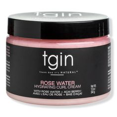 Rosewater Hydrating Curl Cream - tgin | Ulta Beauty Wavy And Curly Hair, Low Porosity Hair, Natural Hair Care Routine, Low Porosity, Textured Curly Hair, Hydrating Hair Mask, Low Porosity Hair Products, Waves Curls, Healthy Hair Tips