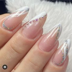 Rhinestone Nail Art Designs, Nail Art With Gems, Tuxedo Nails, Nail Art Paillette, Stone Nail Art, Nails Design With Rhinestones