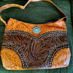 Nwot Shoulder Bag. Any Questions Please Ask. Brown Shoulder Bag With Cell Phone Pocket For Errands, Brown Shopping Bag With Cell Phone Pocket, Handheld Travel Bag With Snap Closure, Brown Pouch Bags With Snap Closure, Hippie Multicolor Rectangular Shoulder Bag, Longchamp Shoulder Bag, Suede Shoulder Bag With Gold-tone Hardware, Bohemian Brown Hand-tooled Shoulder Bag, Long Sweater Vest