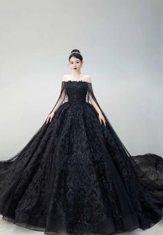 Black lace sparkling ball gown wedding dress 2020 Condition: New Fabric:glitter +lace Color:Black (All color available ) Size:All sizes available Waist:Natural Embellishment:Lace appliqués,crystals,pearls Fully Lined: Yes Built-in Bra: Yes Body Shape: All types. Net Weight:5kgShipping Weight:5.5kg Country of origin: China Making Time:35-45 days Royal Ballgown, Black Quince Dresses, Black Quinceanera Dresses, Black Wedding Gowns, Fairy Wedding Dress, Cape Wedding Dress, Royal Wedding Dress, Fabric Glitter, Dark Wedding