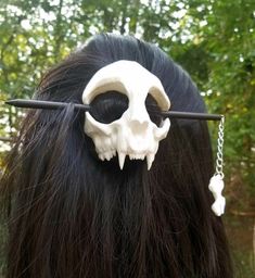 Bun Holder, Scarf Clip, Cat Skull, Character Outfits, Gotham, Headdress, Hair Accessory, Cute Jewelry, Hair Jewelry