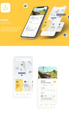 the landing page for an app designed to look like a boat