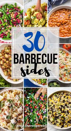 30 barbecue side dishes with text overlay