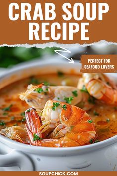 Crab Soup Recipe Easy Crab Soup, Easy Soup, Crab Recipes, Chowder Recipes, Easy Soups, Easy Soup Recipes