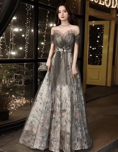 New style, autumn and winter annual dress, elegant Core Aesthetics, Elegant Prom Dress, Hot Prom Dress, Elegant Prom, Fantasy Wardrobe, Cute Dress Outfits, Long Evening Dress, Elegant Prom Dresses, Evening Gown Dresses