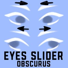 the cover of eyes slider obscurus, with black arrows pointing towards them