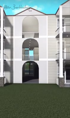 this is an artist's rendering of the exterior of a two story apartment building