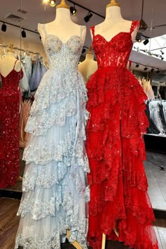 Prom Dresses Long Pink, Prom Dress Inspo, Blue Corset, Prom Dress Ideas, Prom 2024, Prom Inspo, Corset Dress Prom, Lace Prom Dress, Prom Dress Inspiration