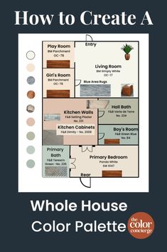 how to create a whole house color palette