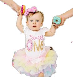 Cute Pink First Birthday Party Supplies, One Donut Birthday, Donut First Birthday, Donut Birthday, 1st Birthday Outfit, First Birthday Outfit, Cake Smash, First Birthday, 1st Birthday