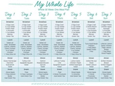 30 Day Food Plan, Whole 30 Meal Plan Week 1, Whole 30 Weekly Meal Plan, Meal Plan For Week, The Whole 30, Whole 30 Challenge, Whole 30 Meal Plan, 30 Challenge, 30 Diet