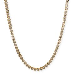 Show your style with this timeless and luxe Mali Tennis Necklace. This exquisite piece will add glam to your wardrobe, featuring beautiful golden round CZ stones. Add a spark of luxury to your day with this gorgeous piece! 16.5'' inch Length Gold filled over sterling silver Choose color below Trend Jewelry, Solid Gold Earrings, Pearl Collection, Gold Filled Ring, Tennis Necklace, Gold Filled Earrings, Anklet Bracelet, Earring Sale, Gold Collection