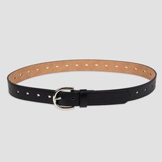 For the final piece to your casual look, slide on the Fully Perforated Casual Belt from A New Day™. This simple design of this faux-leather belt keeps the focus on your style while creating a polished look to keep you feeling put-together. Add to your high-rise jeggings or destroyed boyfriends jeans, and tuck in your top to show off the shining silver buckle. Casual Belt, Faux Leather Belts, The Shining, Slide On, Polished Look, Belt Size, A New Day, Belts For Women, Boyfriend Jeans