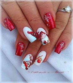 Natural Nail Shapes, Xmas Nail Art, Wow Nails, Christmas Gel Nails, Nails Today, Pretty Nail Art Designs