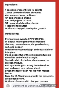 the instructions for how to make homemade crock pot pies with ingredients listed below