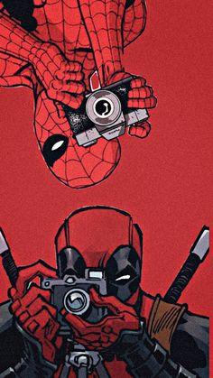 Hello Kitty As Spiderman Wallpaper, Spider Man Comic Wallpaper Iphone, Awesome Phone Wallpapers, Marvel Comic Wallpaper Aesthetic, Red Comic Wallpaper, Aesthetic Deadpool Wallpaper, Spiderman Wallpaper Aesthetic Cartoon, Team Red Marvel Wallpaper, Spiderman Wallpaper Aesthetic Iphone