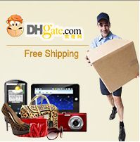 a man holding a cardboard box and some items in front of him with the caption free shipping