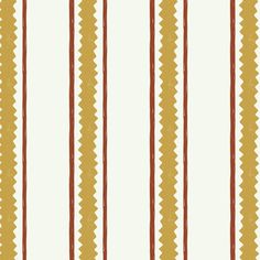 an old fashioned striped wallpaper pattern with red and yellow stripes on white background,