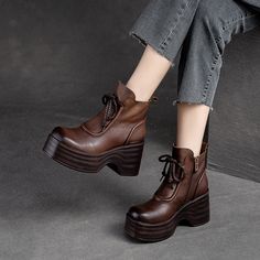 Casual Summer Sandals, Platform Boots Women, Platform Boots Chunky, Winter Heels, Tube Top Dress, Casual Dress Shoes, Elegante Casual, Pu Heels, Ankle Boots Flat