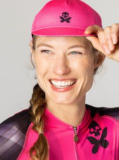 betty designs pink cycling cap The Bill, Stylish Hats, Street Style Looks, The Sun, Cycling, Street Style, Mesh, Bring It On, Sun