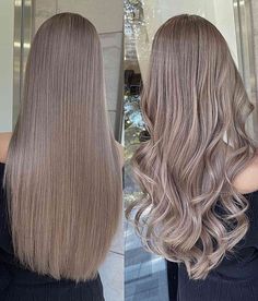 Ashy Blonde Hair with Muted Tones for long hair Dark Ash Blonde Hair, Light Ash Blonde Hair, Ashy Hair, Balayage Blond, Ash Hair, White Blonde Hair